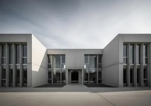 Office exterior with gray painted finishes and clean architectural details by an exterior painter in Lake County, IL